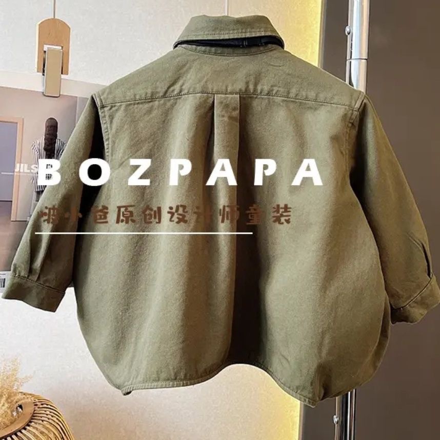 Camisa de los muchachos del estilo de Hong Kong Primavera y otoño 2023 nueva moda bebé guapo bebé Estilo occidental Camisa de joven maestro camisa de los niños de moda fresca