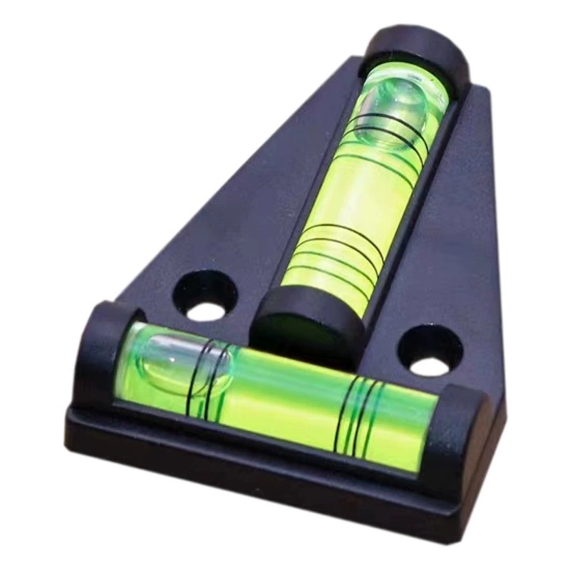 В наличии T-образный горизонтальный пузырьковый двумерный Уровнемер мини-пузырьковый уровень с монтажным отверстием зеленый световой кронштейн