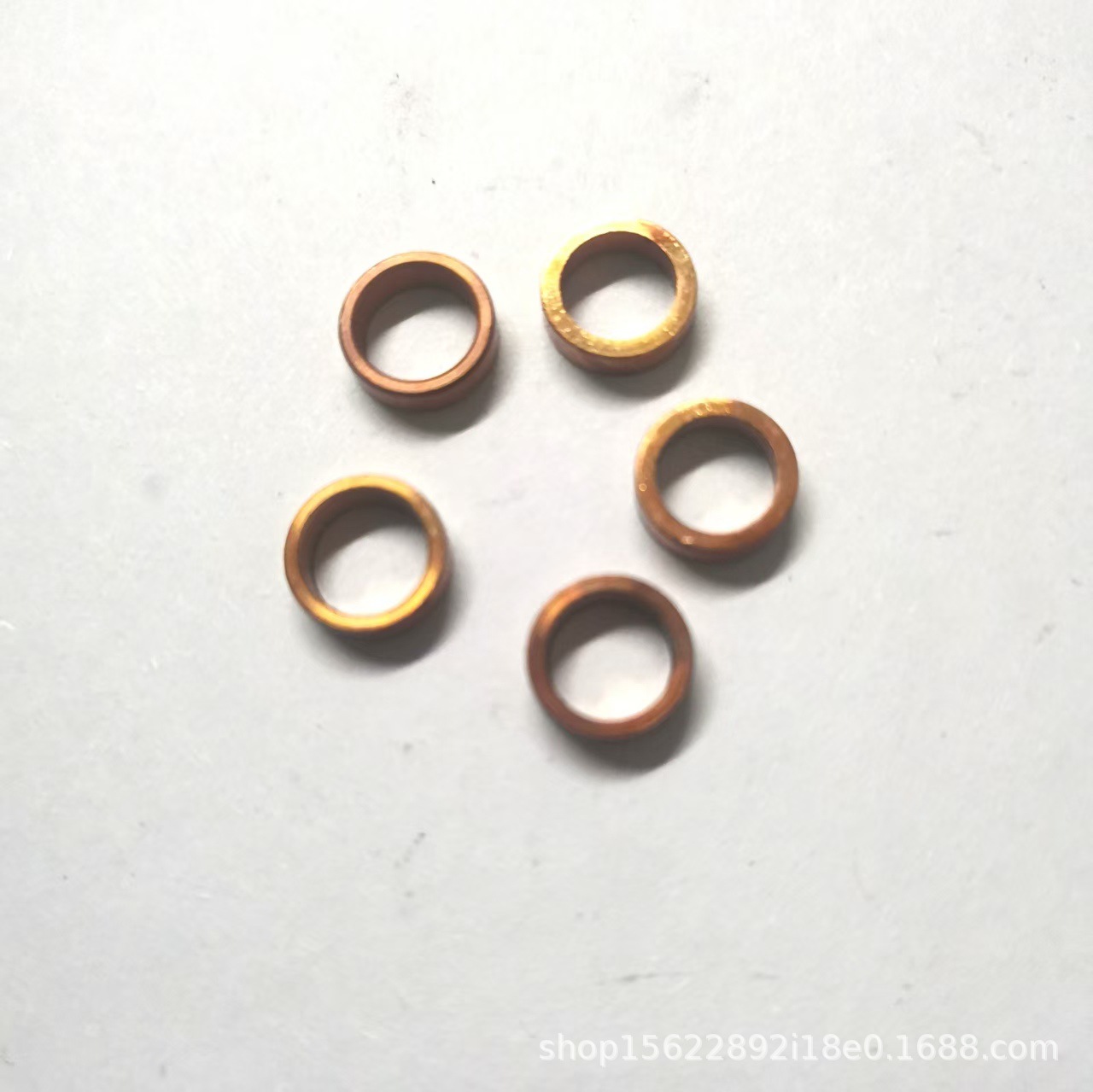 供应新能源 红铜套 紫铜垫片 铝垫圈 金属环 304不锈钢套加工