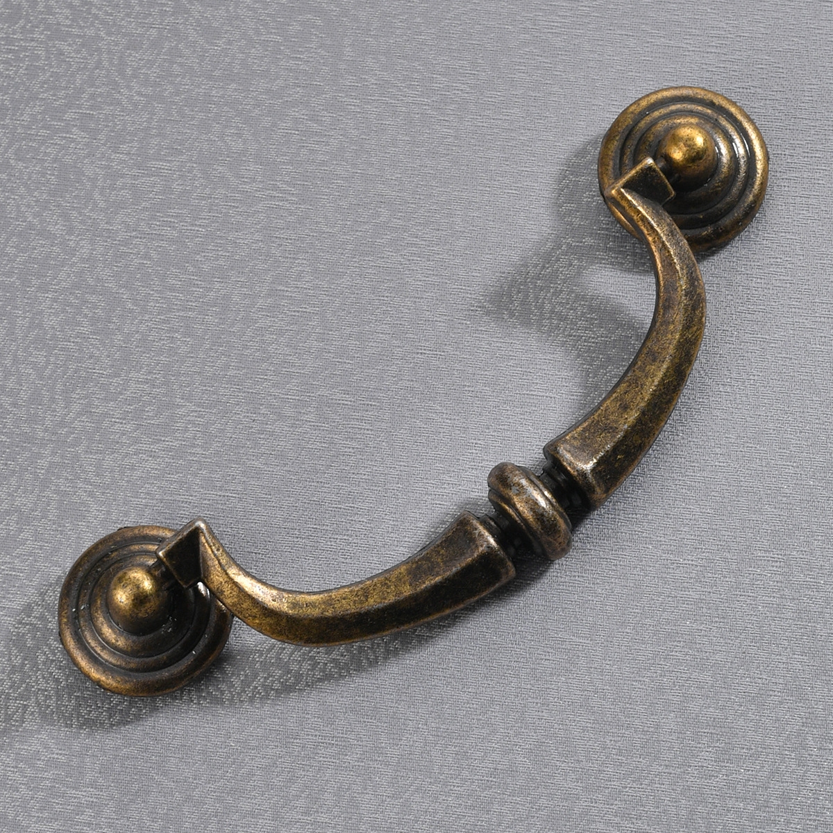 Jingmao-370 antique cabinet door furniture hardware cabinet door four-hole pull, European alloy, hole distance 100mm