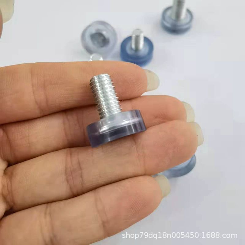 在庫あり m6pvc 透明調整脚鳥かご電子スケール滑り止めサイレントフットパッドステンレス鋼テーブルと椅子調整脚|undefined