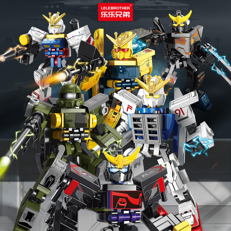 Mecha Mobile Suit Building Block Model Children's Fun Assembly Assault Robot High-Intelligence Boys' Toy Wholesale Mecha Mobile Suit Building Block Model Children's Fun Assembly Assault Robot High-Intelligence Boys' Toy Wholesale