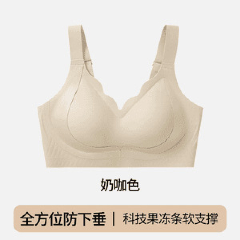 婷美提拉内衣女小胸聚拢软支撑反重力上托防外扩文胸罩无痕|undefined