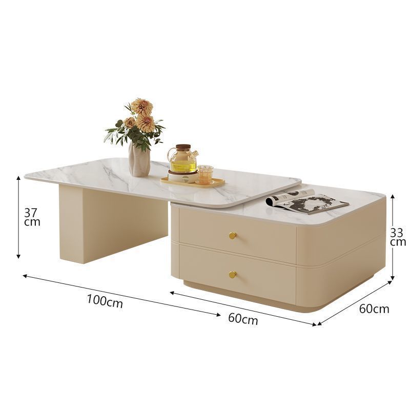 Luz de lujo alta mesa de té francesa de forma especial combinación de muebles pequeños hogares modernos dormitorios de madera sólida