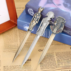 金屬鋅合金復古拆信刀埃及拆信刀開信裁紙刀文件創意工藝品禮品