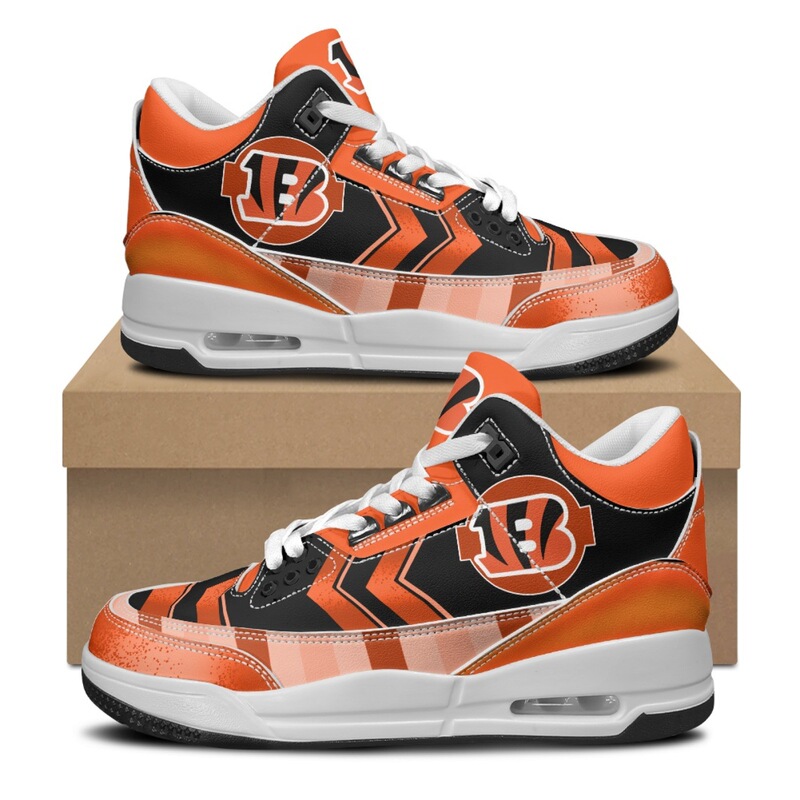 Self-Built Station Export Nfl Simina Tiger Team Printed High-Top Casual Shoes Urban Air-Cushion Shoes Printed with Pictures