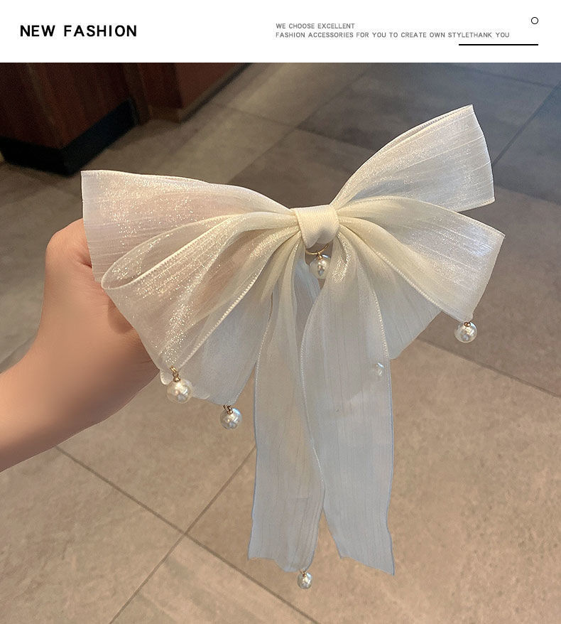 Fashion Bow Knot Cloth Ribbon Hair Clip 1 Piece display picture 4