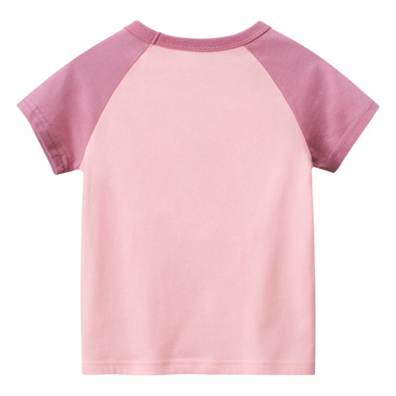 Estilo coreano ropa para niños verano nuevo 27 hogar ropa de dibujos animados para niños Camiseta de manga corta Bebé Ropa de niña fábrica al por mayor