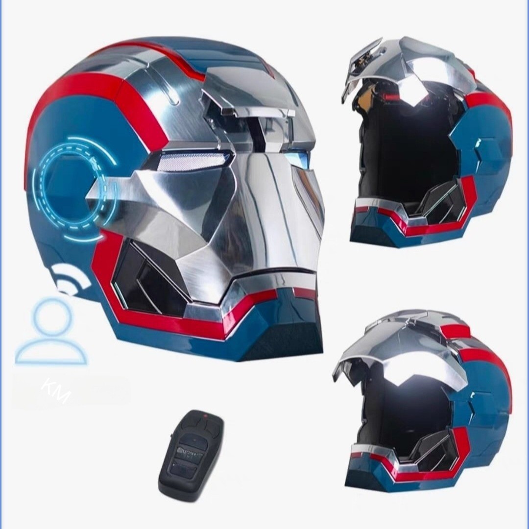 Casco Luminoso de Iron Man MK7 de Plástico con Control por Voz para Cosplay