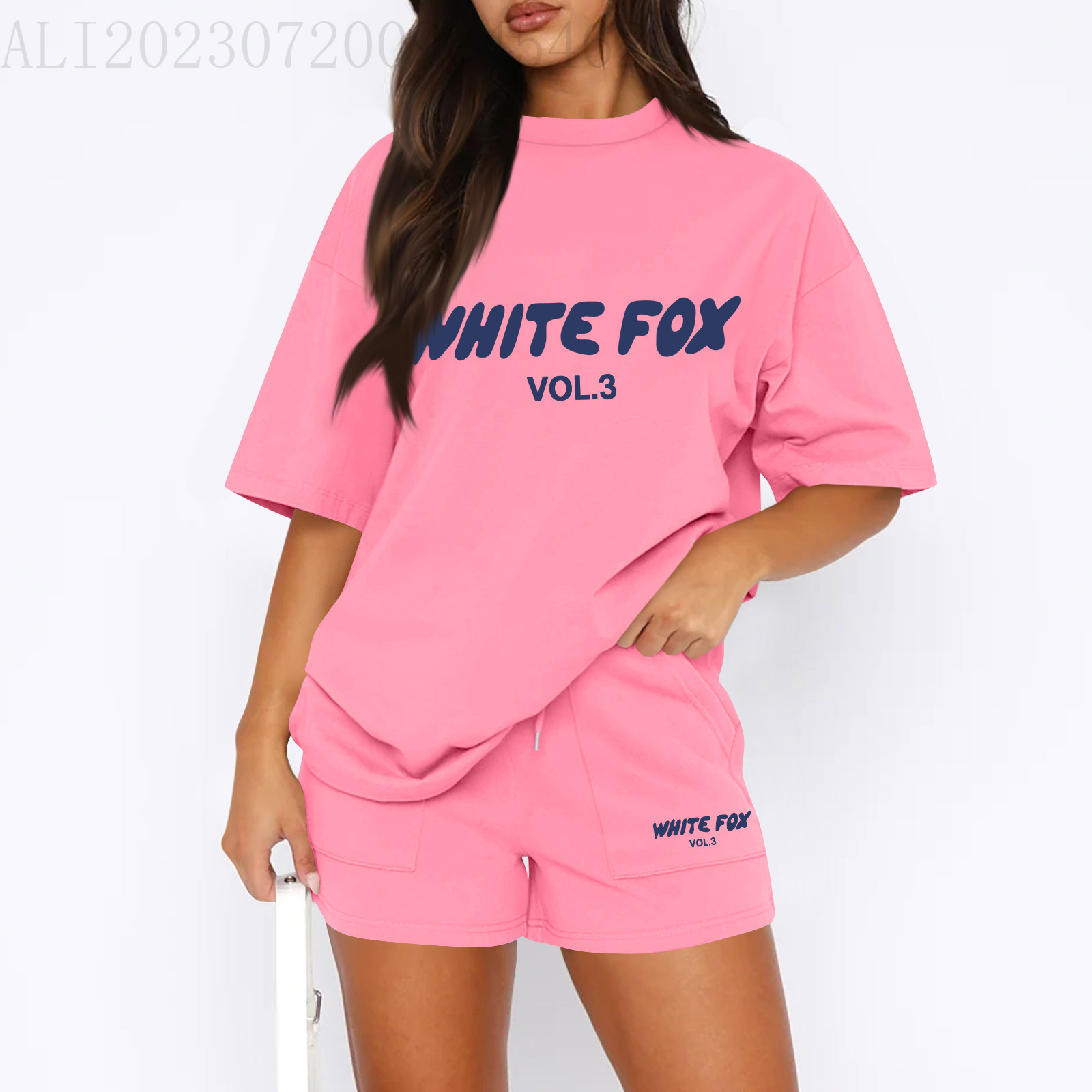 Rose red printed blue letters