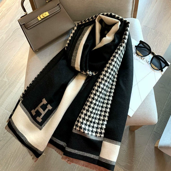 H Houndstooth Black and White [Upgraded Model]