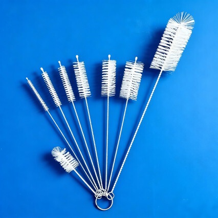 Inner Hole Cleaning Brush Set for Filter Cleaning, Cleaning of Small Gaps in Straws, Teapot Spouts, and Pipes, Long Brush Style for Inner Wall Cleaning