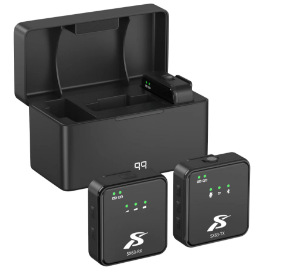 Un micrófono de collar inalámbrico de dos pulsadas, micrófono de transmisión en vivo, micrófono inteligente de reducción de ruido, micrófono pequeño de radio de larga distancia