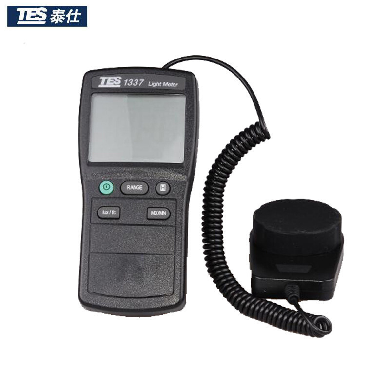 台湾泰仕TES-1337 照度计高精度数字测光仪照度仪工业亮度检测仪