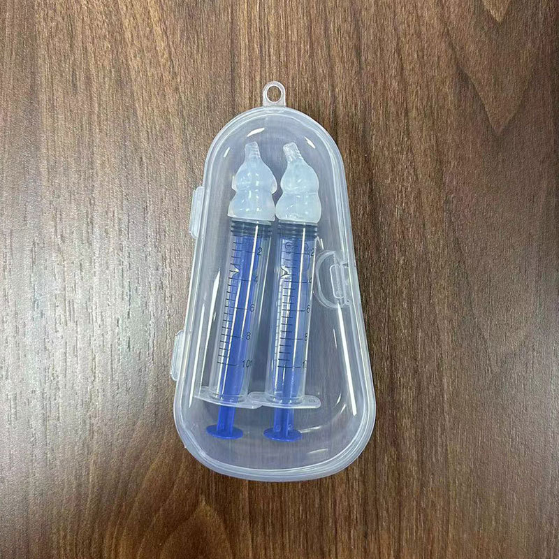 Nuevo tubo de aguja bebé irrigador nasal niños infantil silicona aspirador nasal bebé irrigador nasal