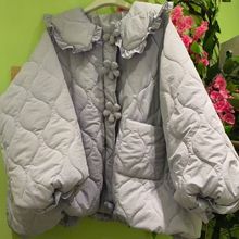 2025冬季新款女高领日系棉衣棉服宽松复古风显瘦森系女装减龄菱格