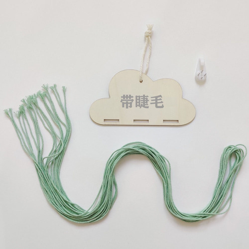 ins Nordic Fengyunduo Wood Child Hairpin Hairband Storage Organizing Decorative Decorative Pendant Headdress Material Pack