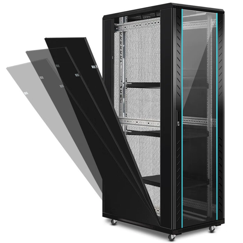 Стандартный серверный шкаф Shield Guardian SDWS на 2 метра, 42U, стеклянная дверь, глубина 1000 мм, 19 дюймов, слабый ток