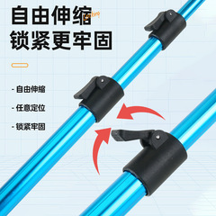 廠家 鋁合金抄網杆 可伸縮定位抄網杆 垂釣漁具用品批發