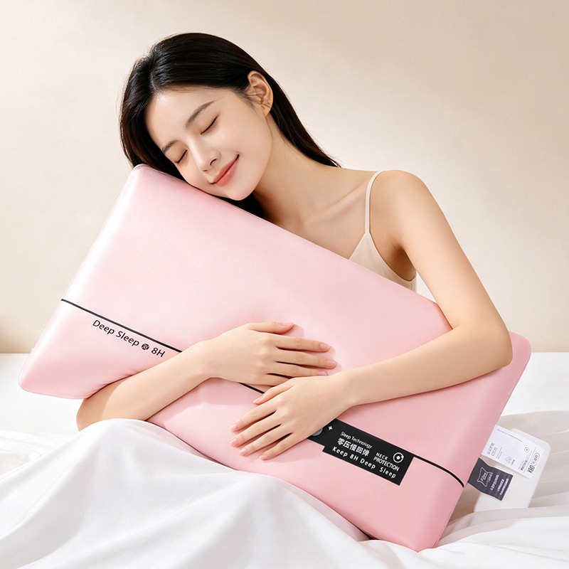 Zero-pressure bread pillow, memory foam pillow, hotel and guesthouse style pillow, neck support, memory foam core, slow rebound air condensation pillow