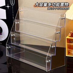 新款展示架徽章色纸手账卡片卡牌明信片置物架透明亚克力谷子陈列