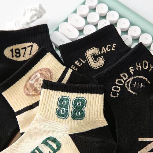 Cross-border simple socks, men's short summer thin breathable deodorant socks, men's low-cut men's all-match couple socks