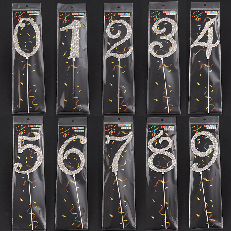 Digital Birthday Cake Insert Party Supplies Rhinestone Cake Insert Food Grade Ornaments Wedding Decoration Baking Insert Digital Birthday Cake Insert Party Supplies Rhinestone Cake Insert Food Grade Ornaments Wedding Decoration Baking Insert