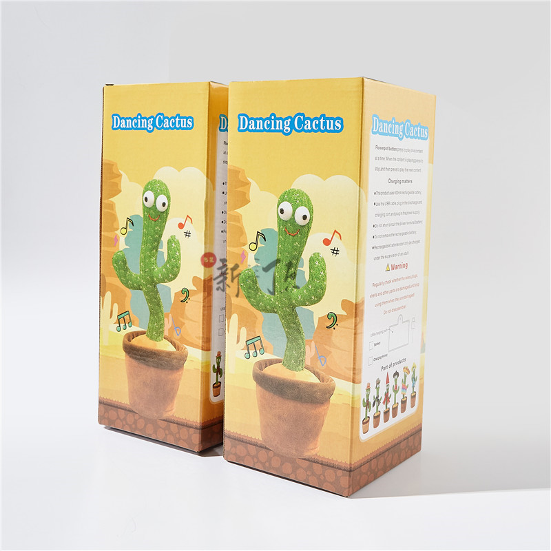 Spot color box dancing cactus toy gift b...