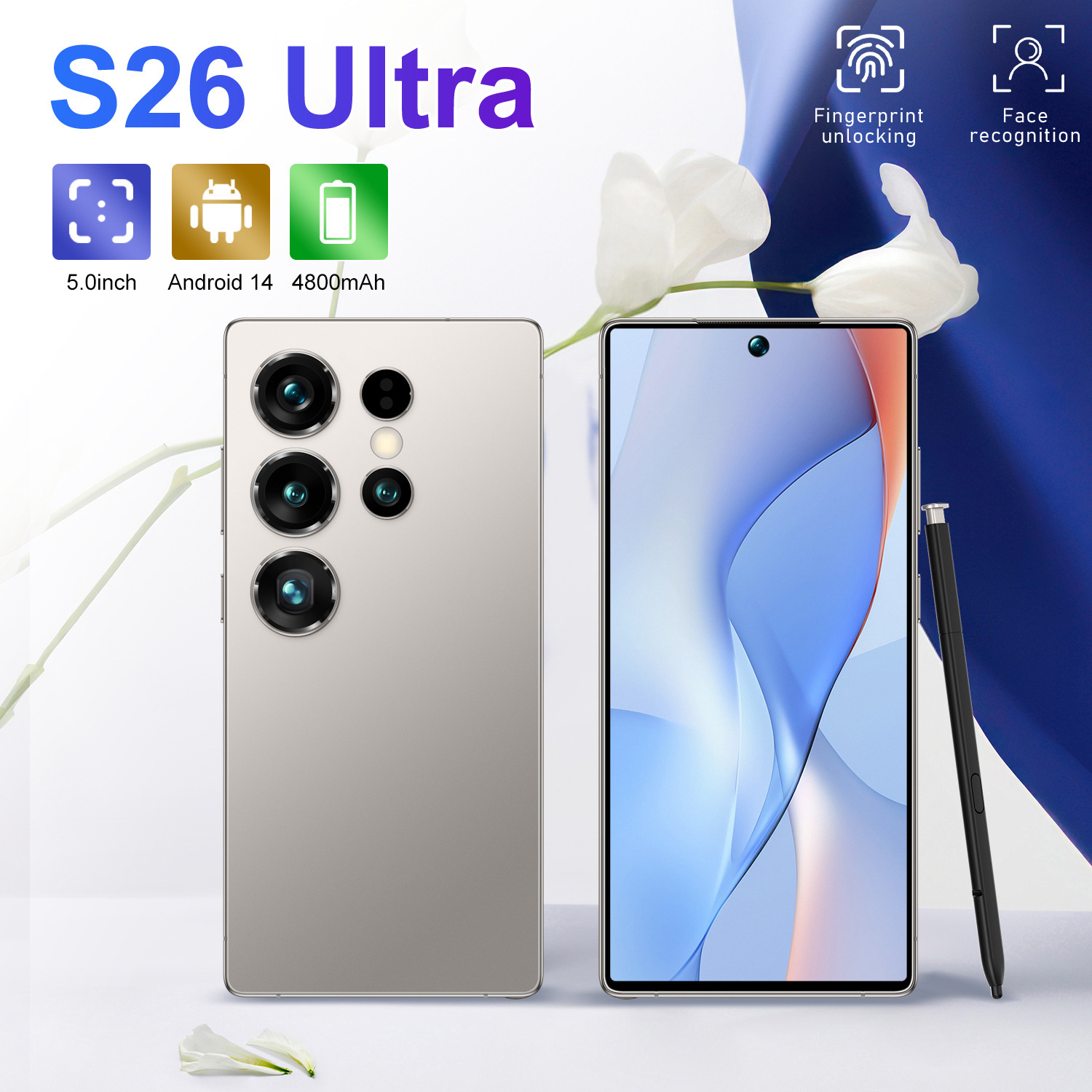 跨境S25 Ultra便携 3+32热卖智能手机八核安卓真4G 双卡智能手机