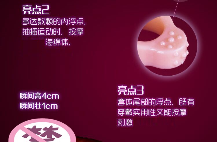 Dragon Spike Textured TPE Sleeve Condom with Spiked Stimulation Points — detail image 5