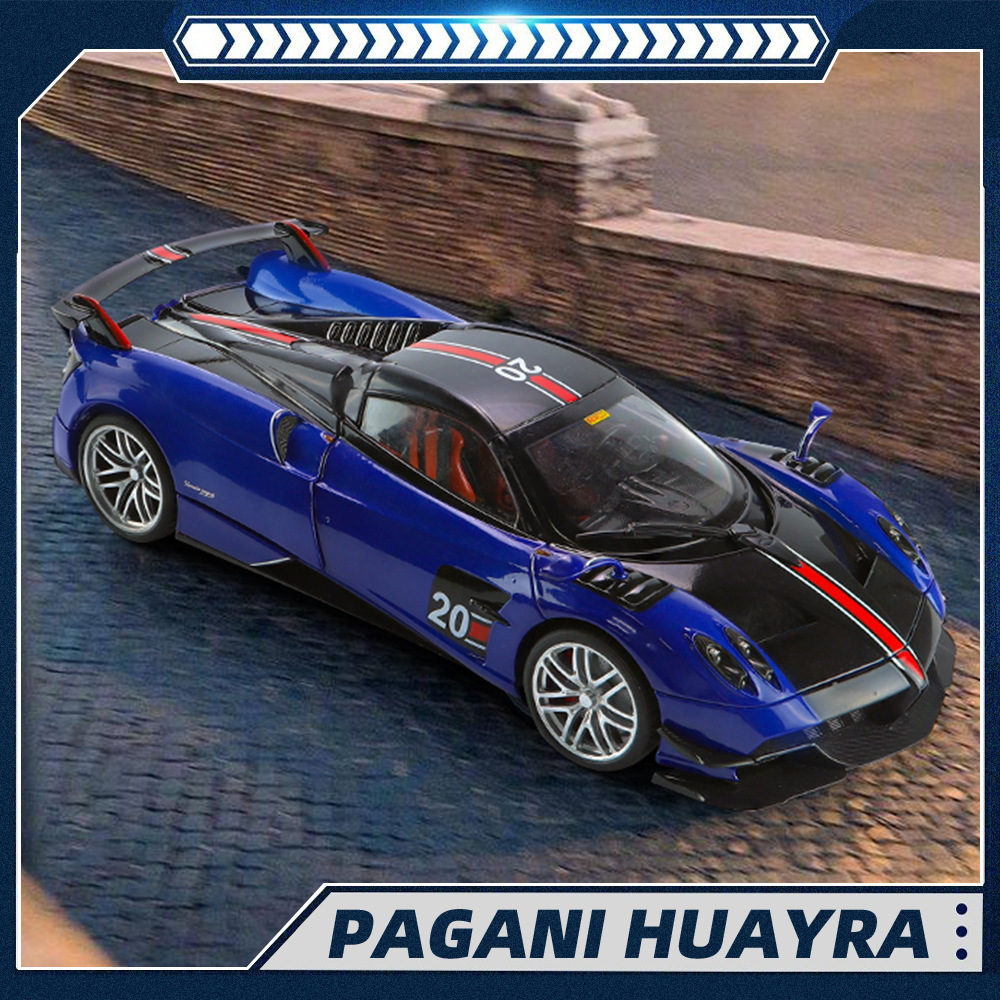 Qiyi aleación coche modelo 1:18 simulación Pagani convertible coche deportivo deslizante sonido y luz juguete coche música modelo Decoración