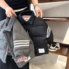 儿童加厚棉服2025秋冬男女童日系潮牌宝宝加绒保暖外套批发