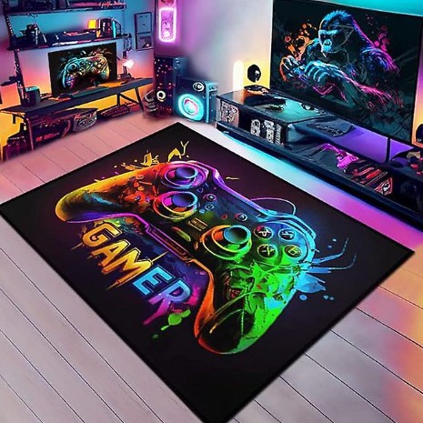 Transfronterizo Amazon 3D máquina de juego de colores alfombra e-sports SALA DE VIDEOJUEGOS manejar alfombra completa en stock al por mayor
