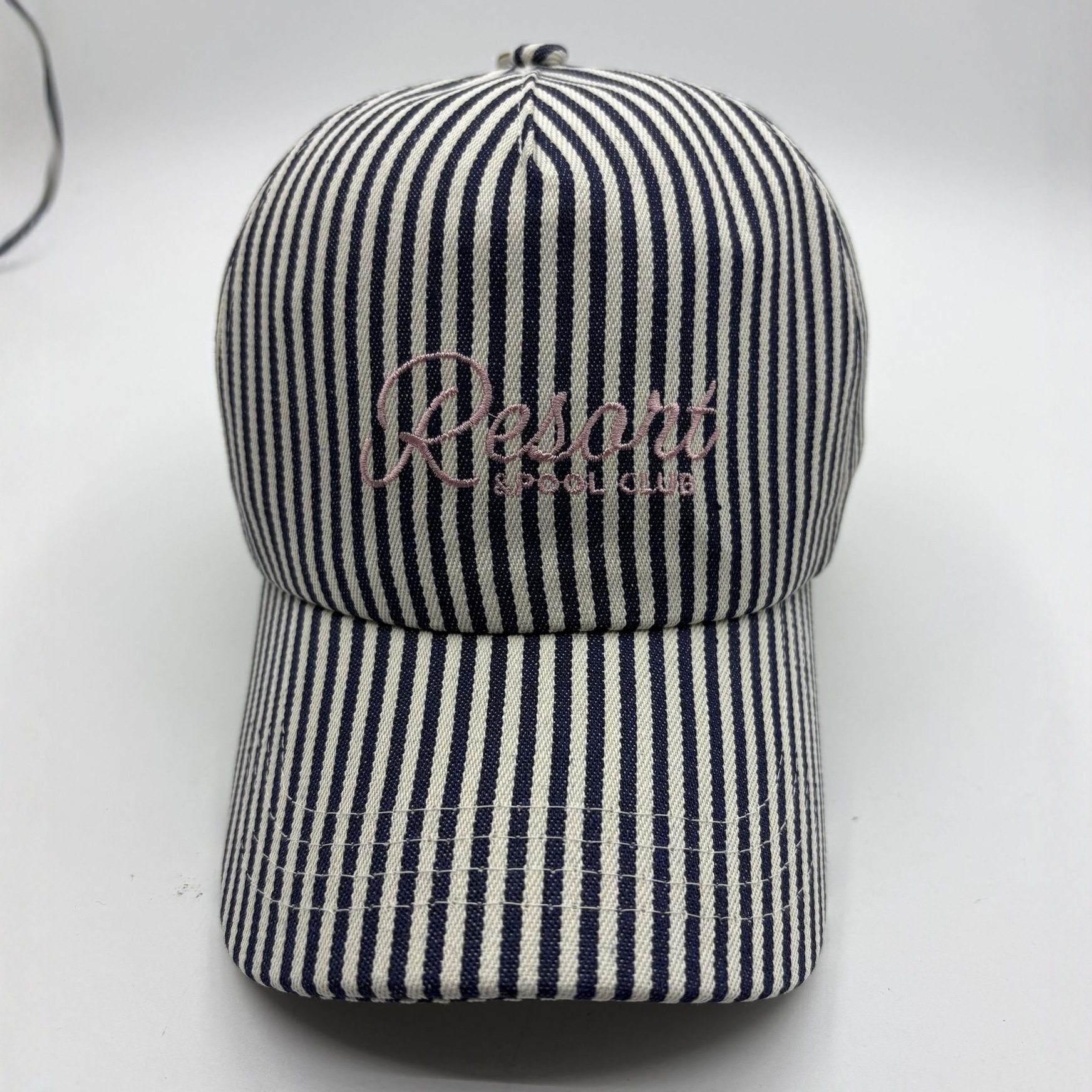条纹棒球帽男女款时尚百搭防晒遮阳帽韩版复古鸭舌帽透气户外帽