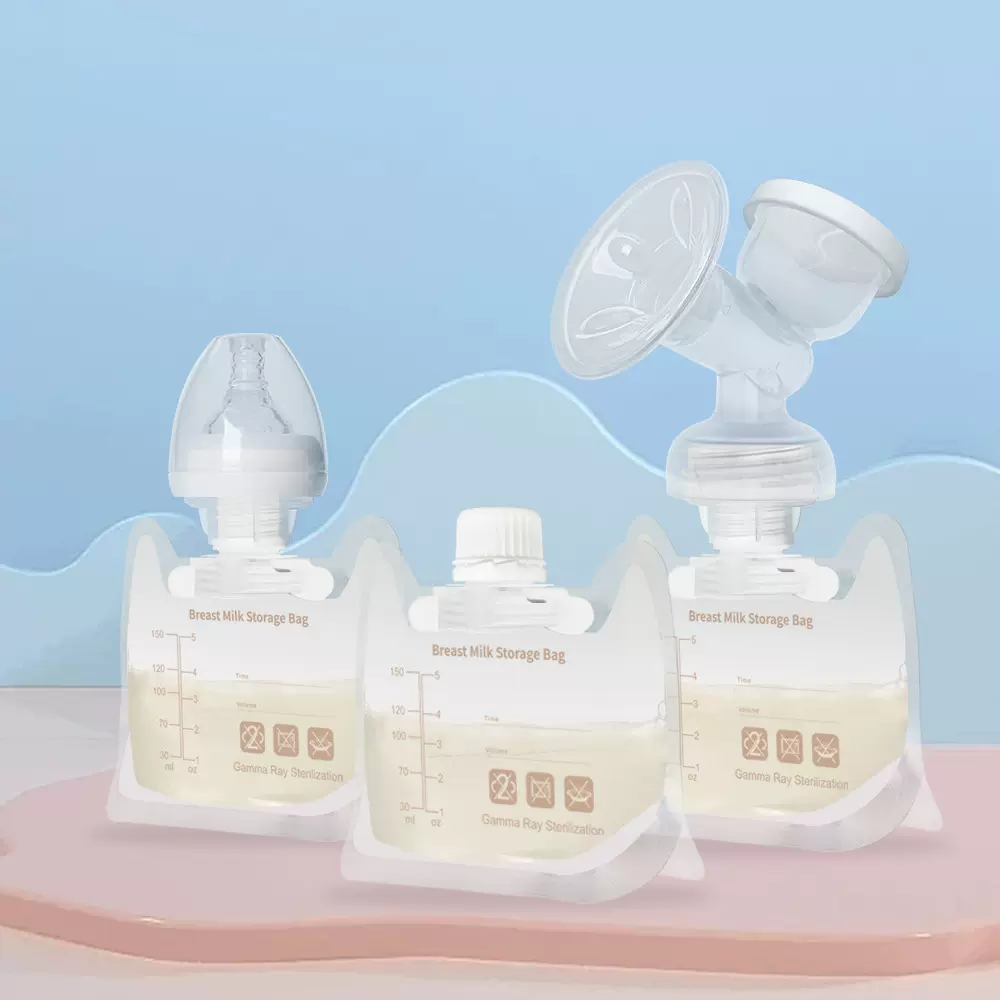 cmbear吸嘴式储奶袋母乳保鲜袋储存袋直连吸奶器存奶袋30片装英文