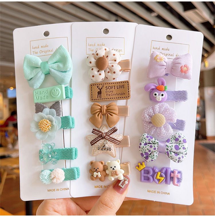 Cute, Lady Style Cute Lady Girl'S Cartoon Bow Knot Plastic Hair Clip