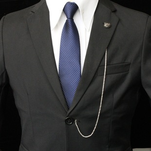 European and American Men's Fashion Lapel Chain Owl Rabbit Style Suit Lapel Suit Jacket Corsage Lapel Pin Accessories