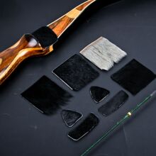 毛皮箭台传统美猎反曲弓箭马皮胎牛皮户外射箭搭箭托不伤箭羽箭座