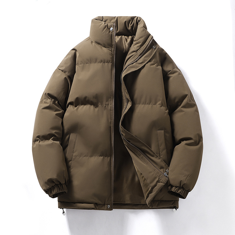 厂家直销直播男女棉服运动休闲棉衣男冬季加绒加厚保暖丝棉服跨境