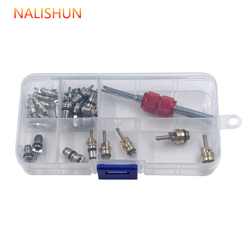 Llave de núcleo de válvula para aire acondicionado de automóvil r134a Llave de doble propósito Llave de núcleo de válvula de neumático Núcleo de aire acondicionado