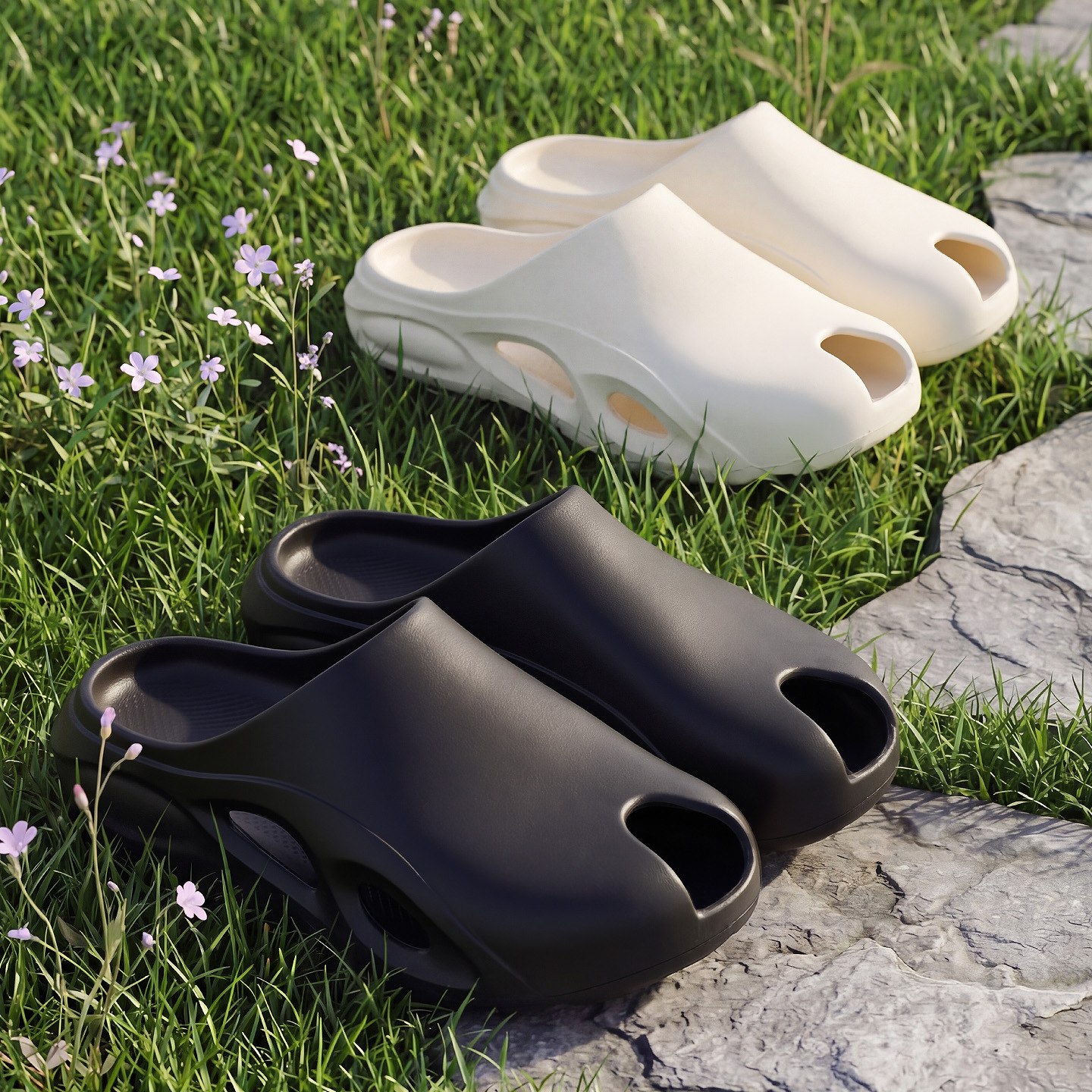 Ciabatte da uomo in EVA di alta qualità, perfette da indossare all'aperto, nuove ciabatte estive comode, scarpe da spiaggia antiscivolo per interni ed esterni._voghion.com