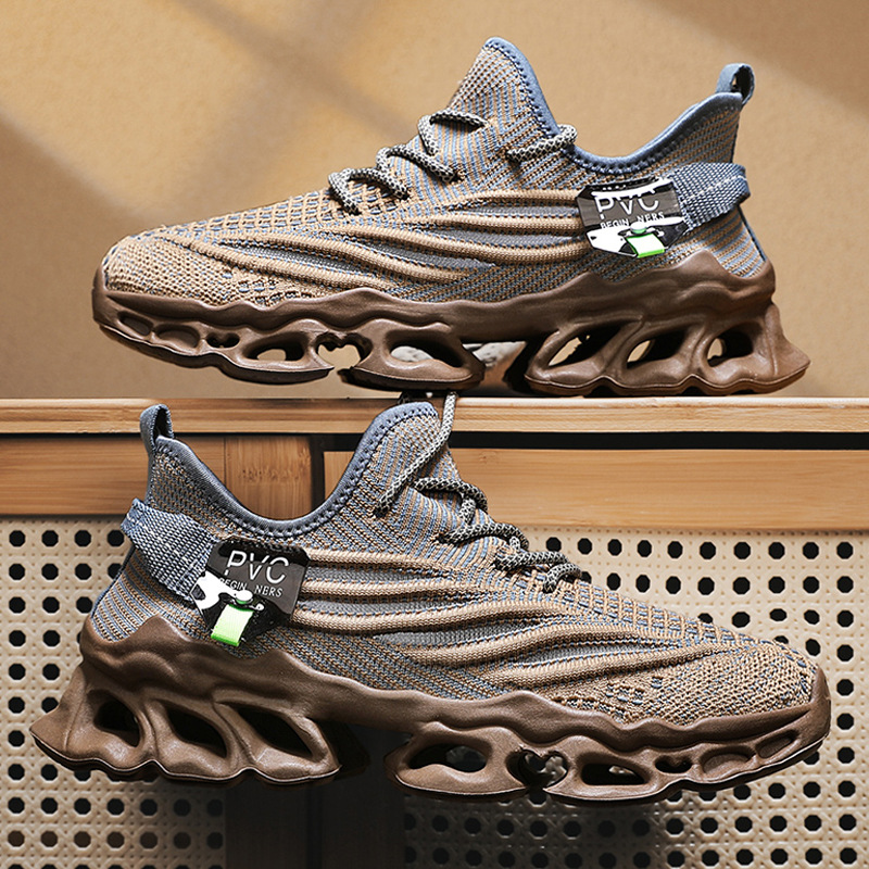 Los zapatos de hombre se pueden usar en todas las estaciones. La nueva tendencia de punta redonda versátil transpirable con cordones.