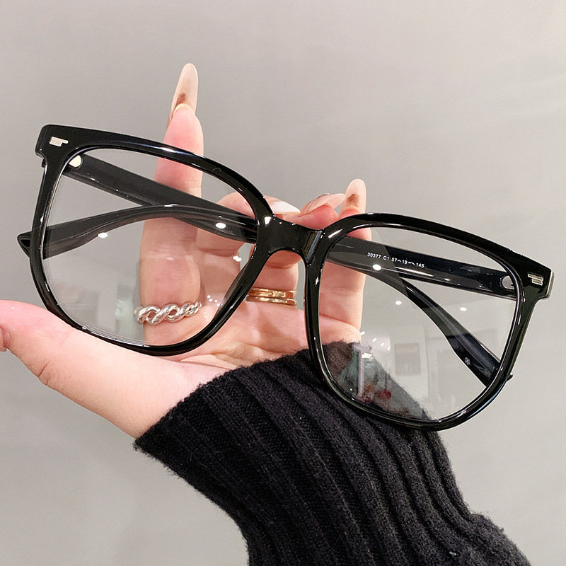 30377 Plain Tr90 Glasses Frame Large Square Full Frame Anti-Blue Light Glasses for Men and Women with a Fashionable Look 30377 Plain Tr90 Glasses Frame Large Square Full Frame Anti-Blue Light Glasses for Men and Women with a Fashionable Look