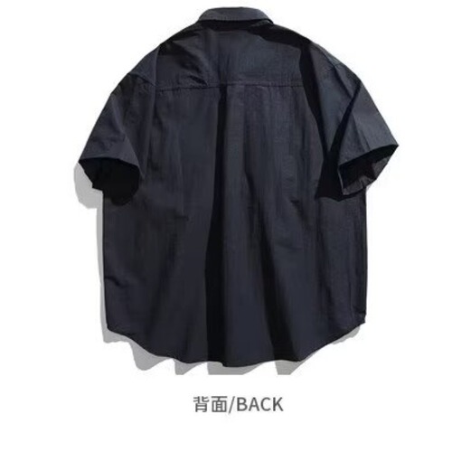 Cross-border Japanese retro tooling short-sleeved shirt men's 2026 summer fashion brand outdoor casual all-matching teen shirt