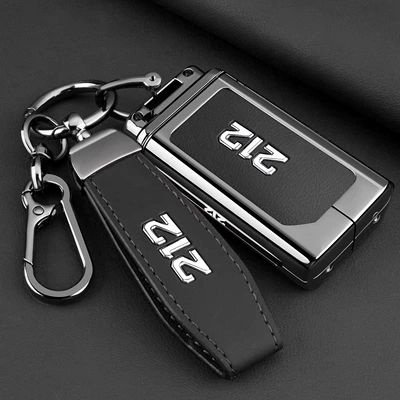 Cover 24/25 Model 212 | Car key bag - black-leather-rope-buckle-hanging-buckle