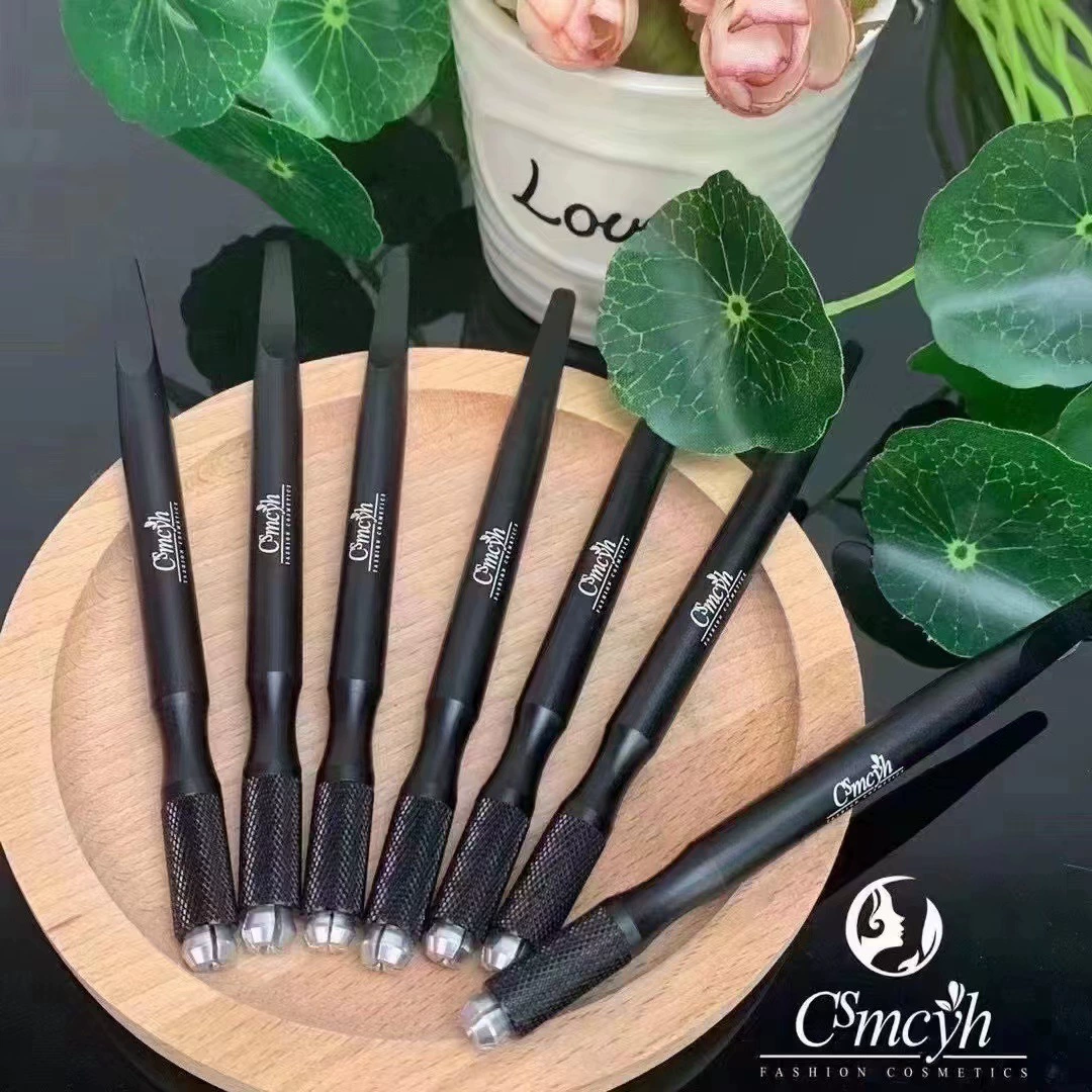 Ручка для татуажа бровей CS, для вышивки крестиком, с держателем для иглы, для теневого эффекта, полуперманентная