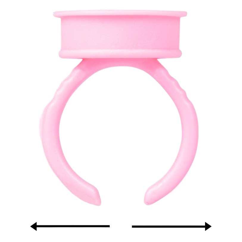 Factory direct tattoo in stock eyelash grafting glue ring holder tattoo color bowl pink ring cup