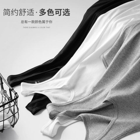 Slim-fit Men's Round Neck Pure Cotton V-Neck T-shirt for Training and Sports, Breathable Sweatshirt with Tight Design for Summer