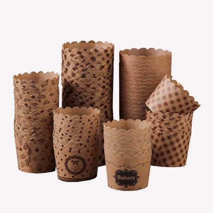 Taza de papel para pastel de papel para horno de evaporación para hornear resistente a altas temperaturas muffin pequeño y medio soporte de papel molde de pastel doméstico image 2