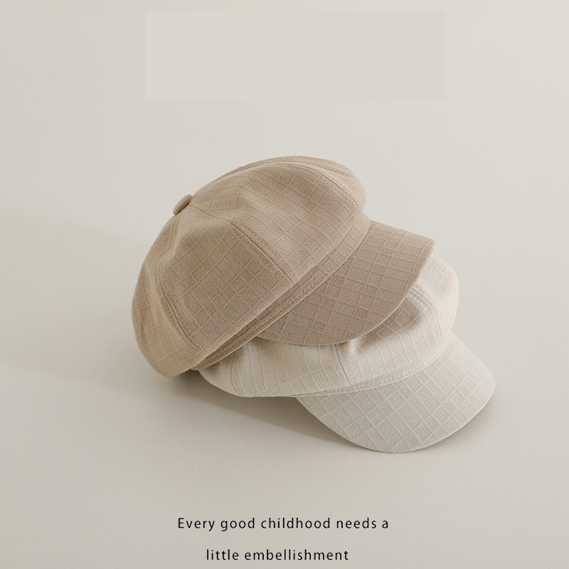 Otoño y invierno nuevo ins gorra de octogono de lengua de pato coreana gorra de invierno para hombres y mujeres gorra de invierno de calabaza de aire universal